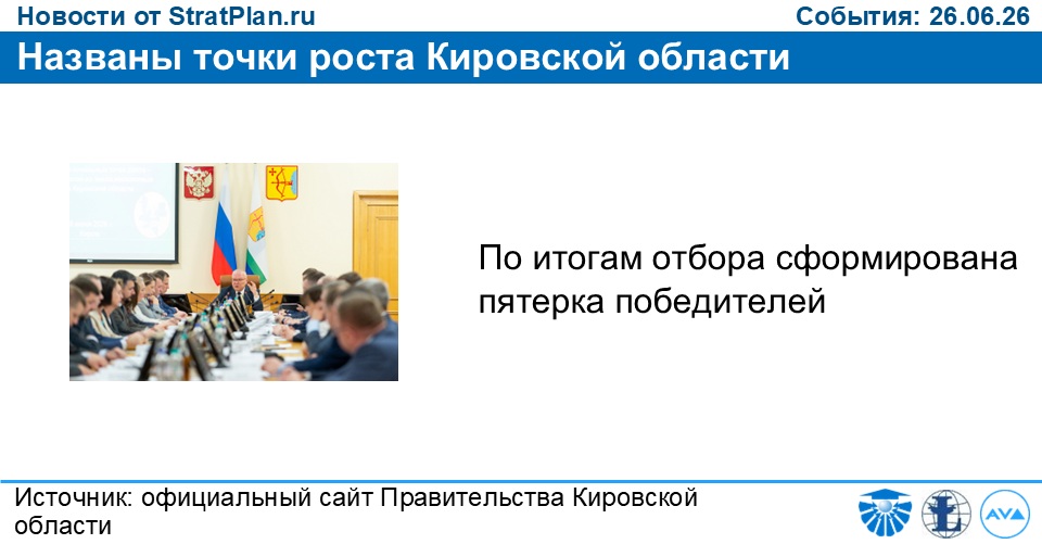 Названы точки роста Кировской области